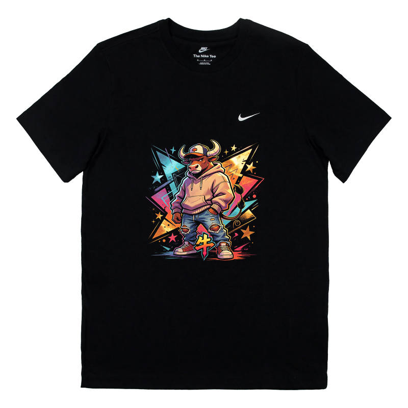 Nike Nike Sportswear T Shirts Unisex Black Crew Neck Moderate Straight Fit