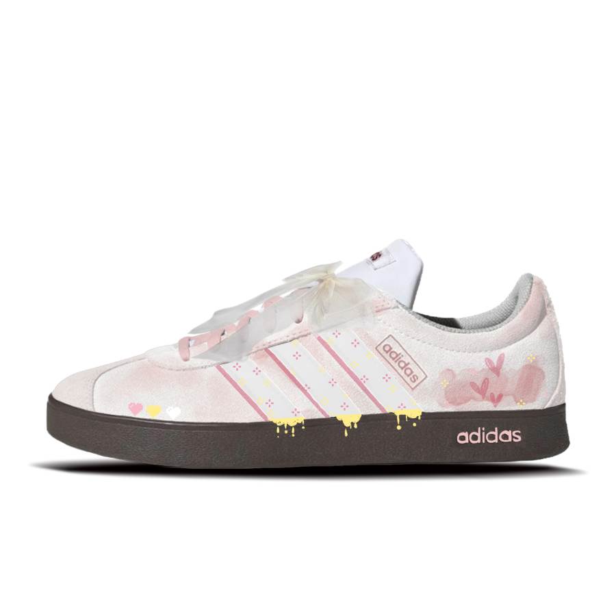 Adidas Adidas Vl Court Classic German Army Trainers Unisex Low Top White