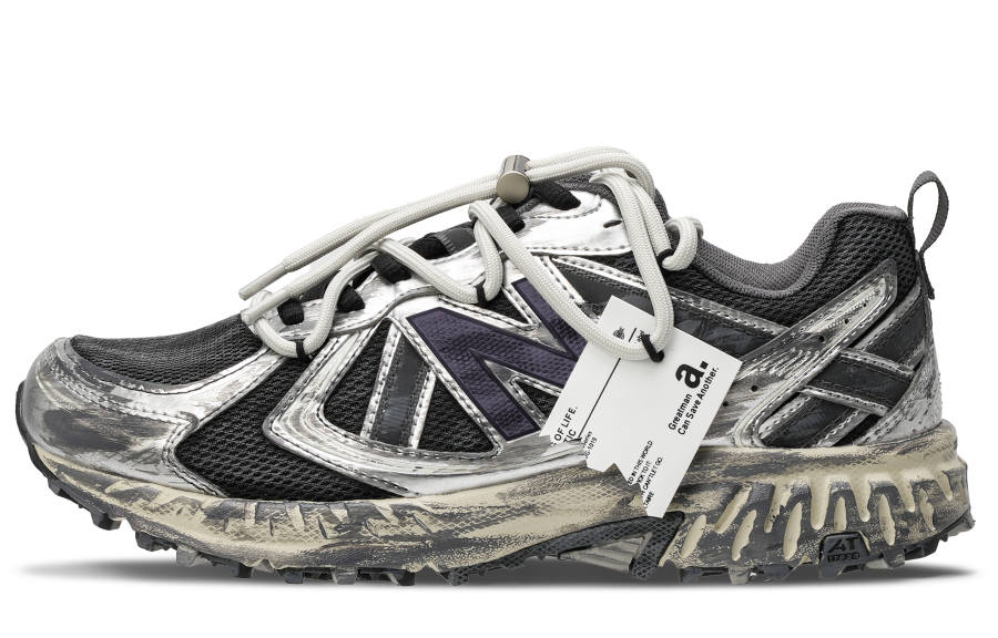 New Balance New Balance NB 410 V5 Running Shoes Unisex Low Top Black Silver Purple