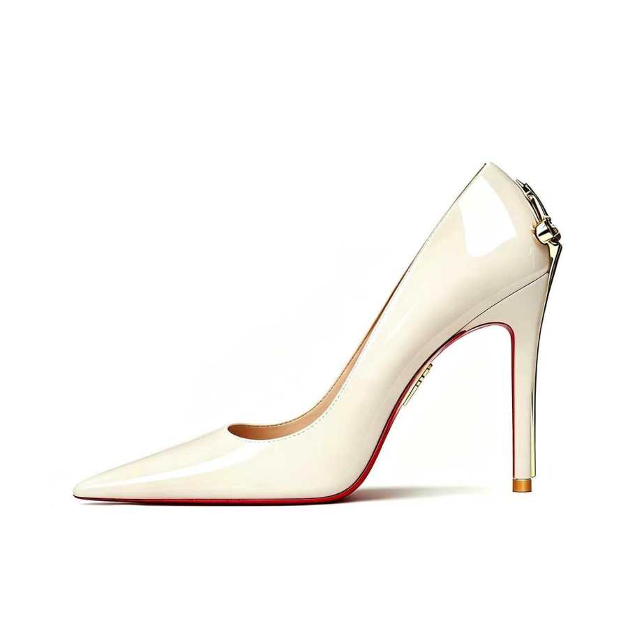 Barbie High Heels Women's Ecru/Red