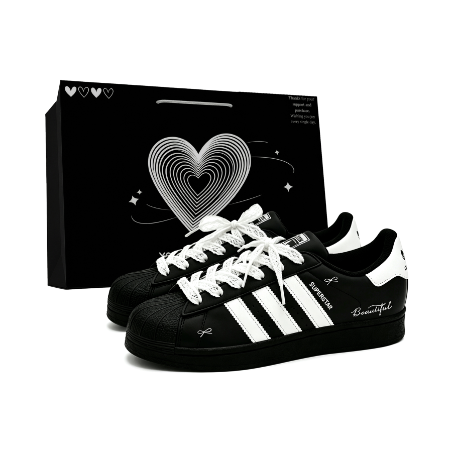 Adidas Originals SUPERSTAR Skateboard Shoes Women's Low Top White