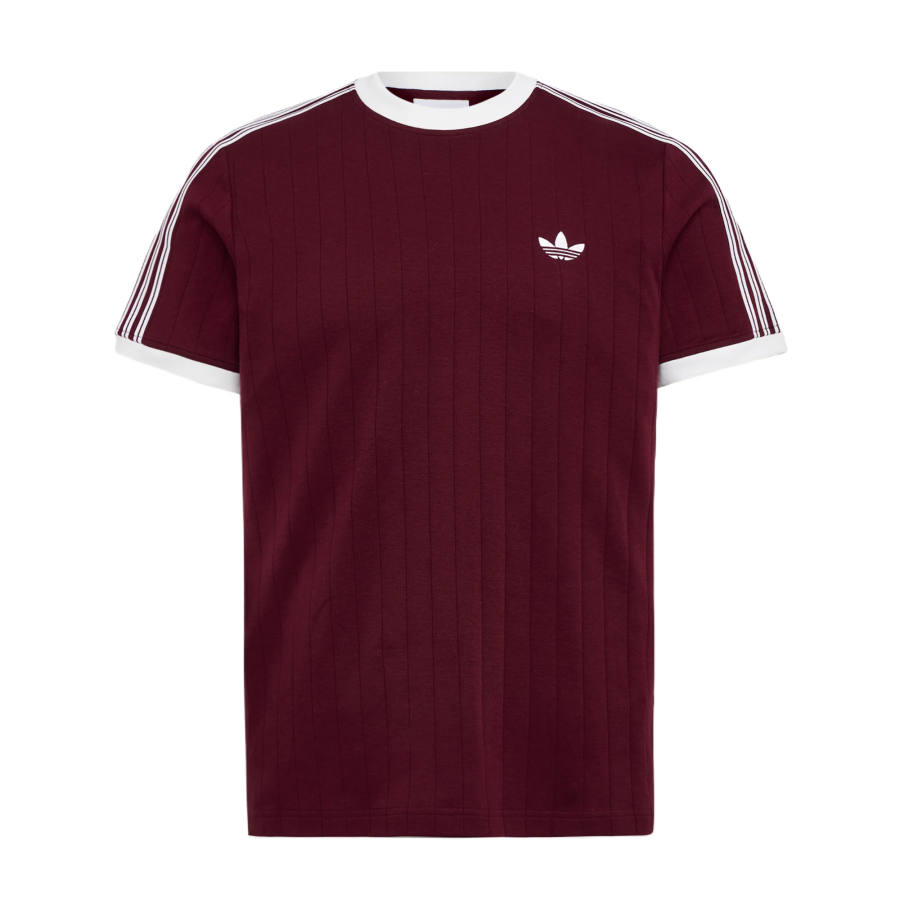 Adidas Originals T Shirts Men's Dark Reddish Purple Crew Neck