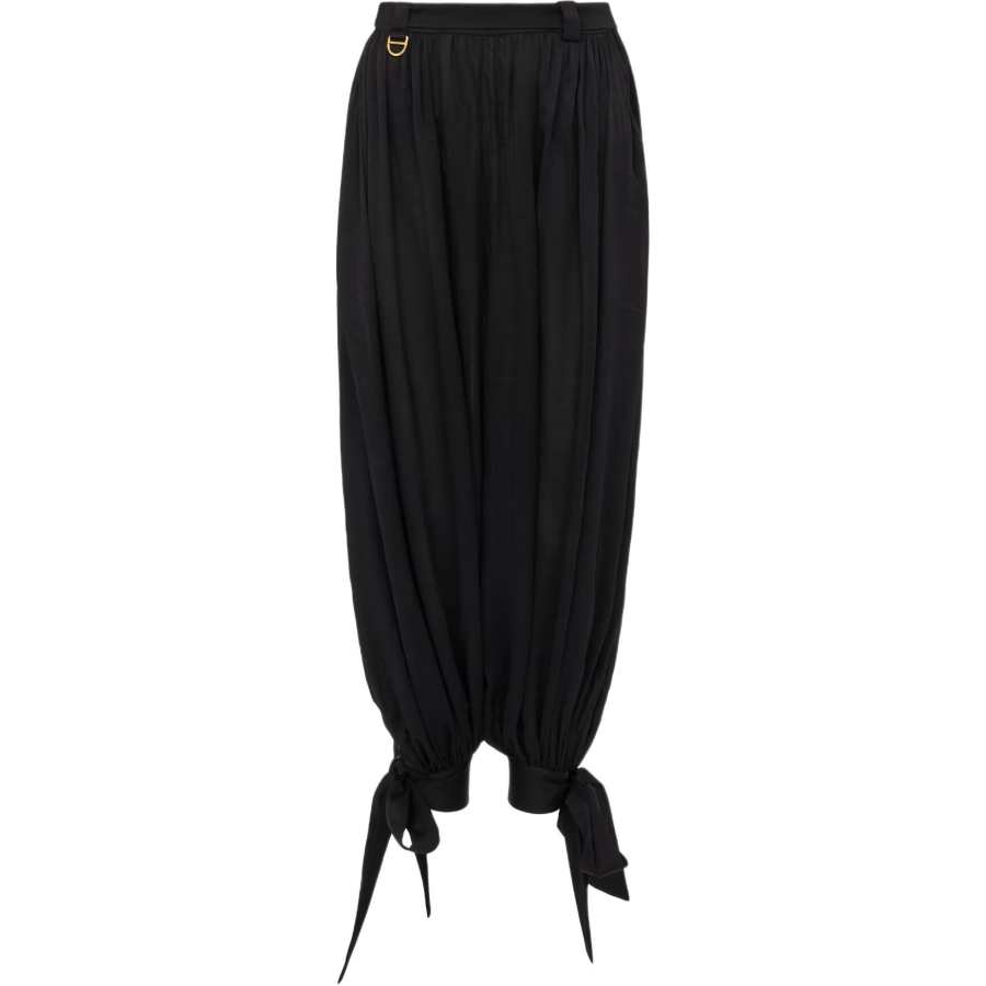 Chloé Casual Pants Women's Black Moderate Cuffed Pants