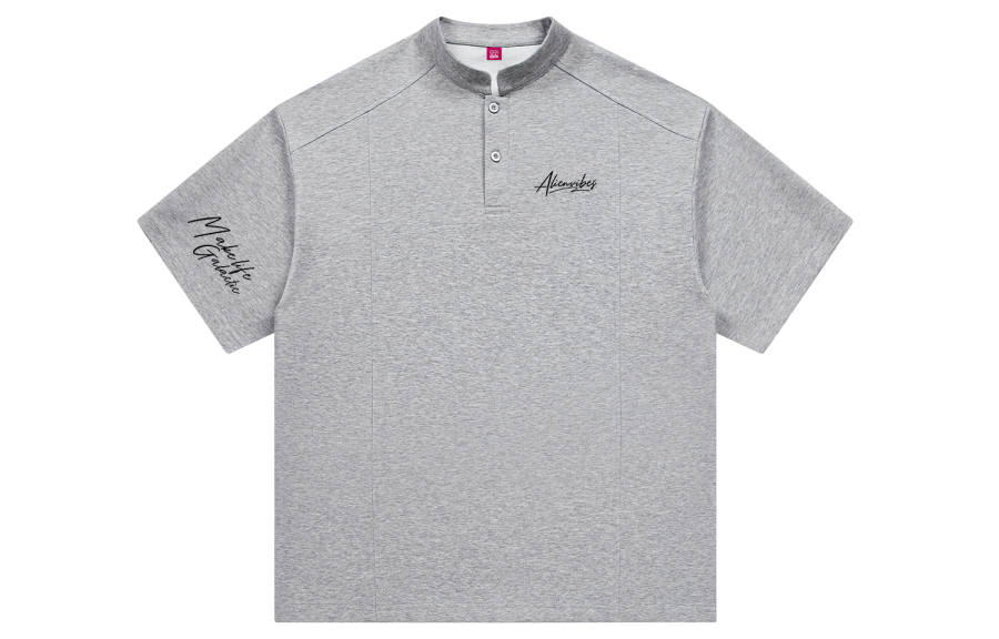 Disney T Shirts Unisex Henry Collar Thin Straight Fit