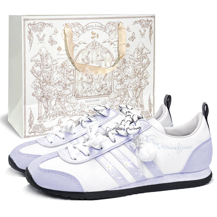 Adidas Adidas VS JOG 2.0 German Army Trainers Unisex Low Top White/Purple