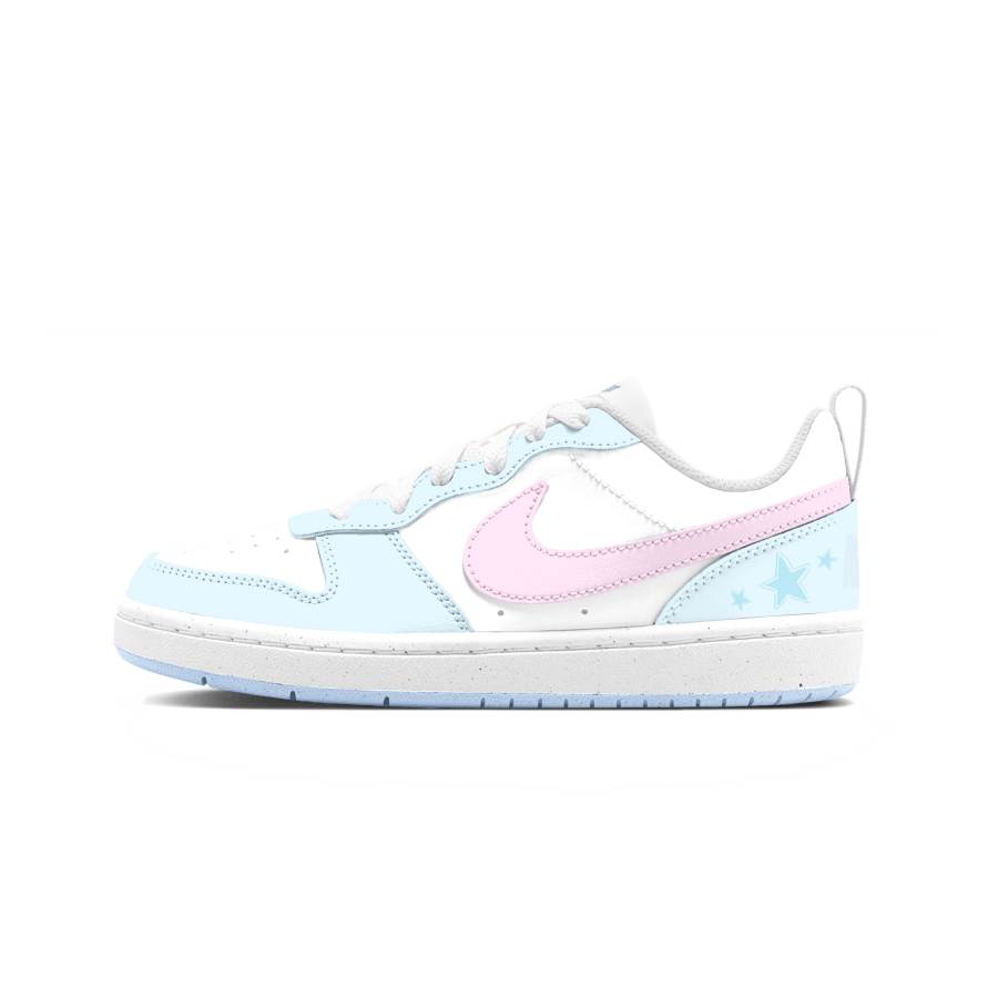 Nike Nike Sea Salt Crushed Ice Star Cushioning Breathable Low top Skateboard Shoes Women's Blue Pink