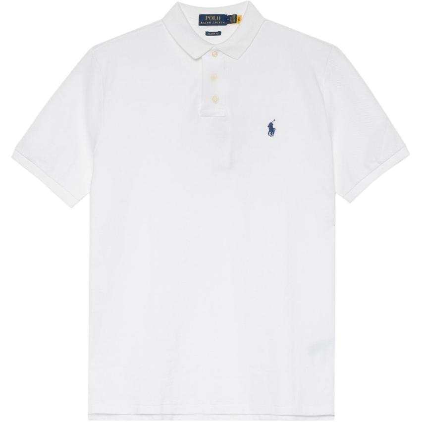 Polo Ralph Lauren Polo Shirts Men's White Polo Collar Moderate Straight Fit