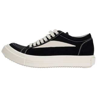 Rick Owens DRKSHDW Leather Low top Skateboard Shoes Women's Black
