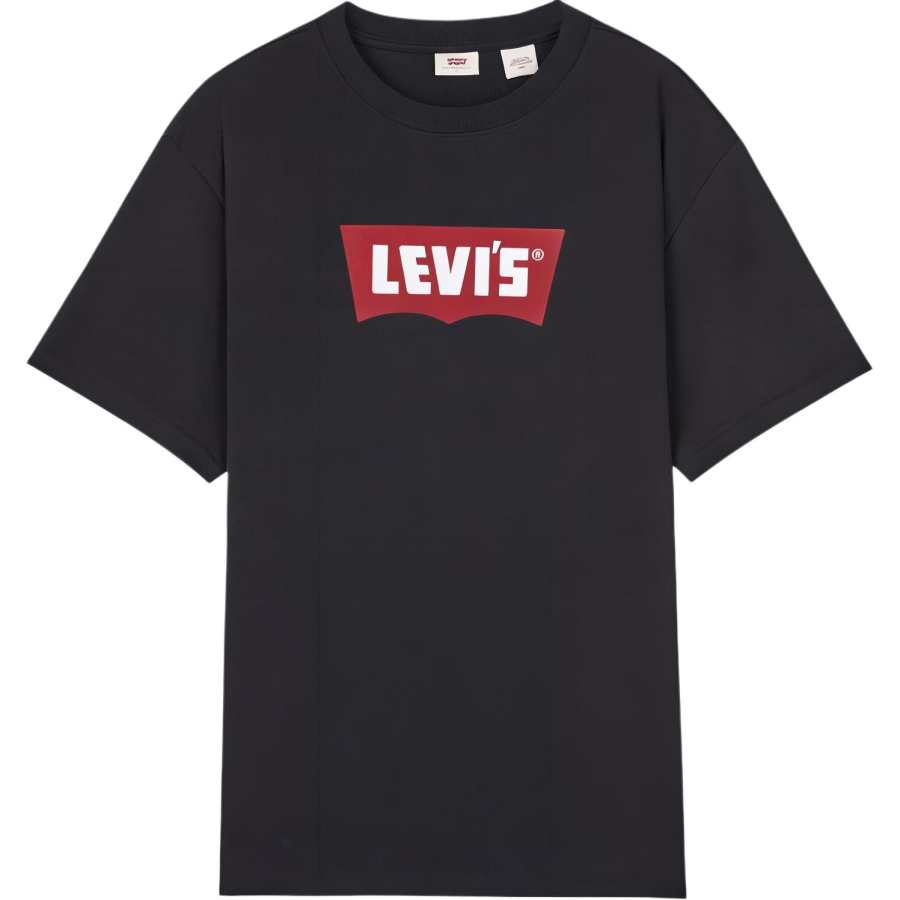 Levis Levis T Shirts Unisex Black Crew Neck Moderate