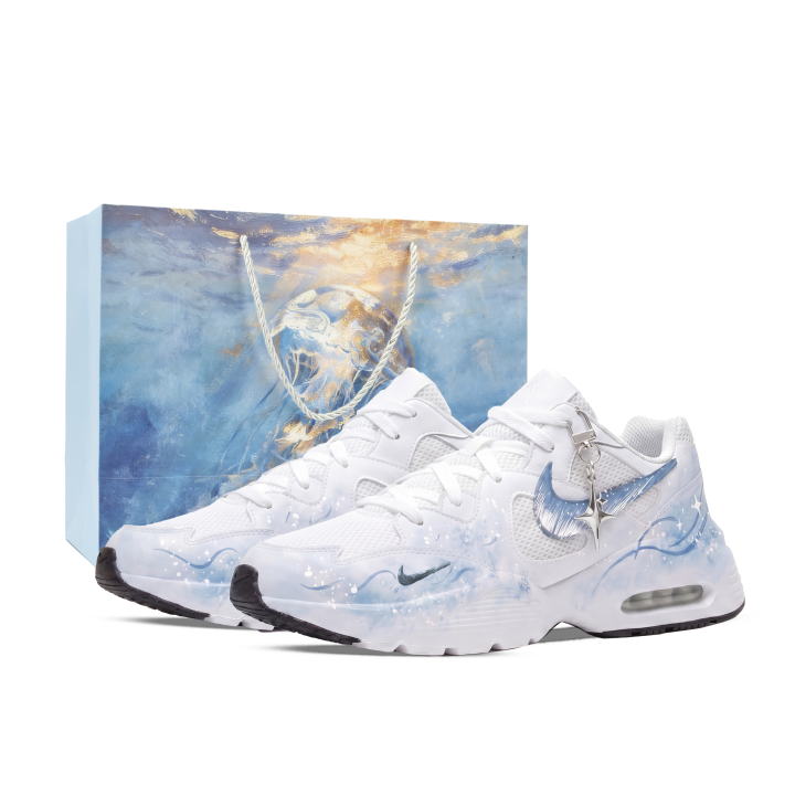 Nike Nike Air Max Fusion Running Shoes Unisex Low Top White/Blue