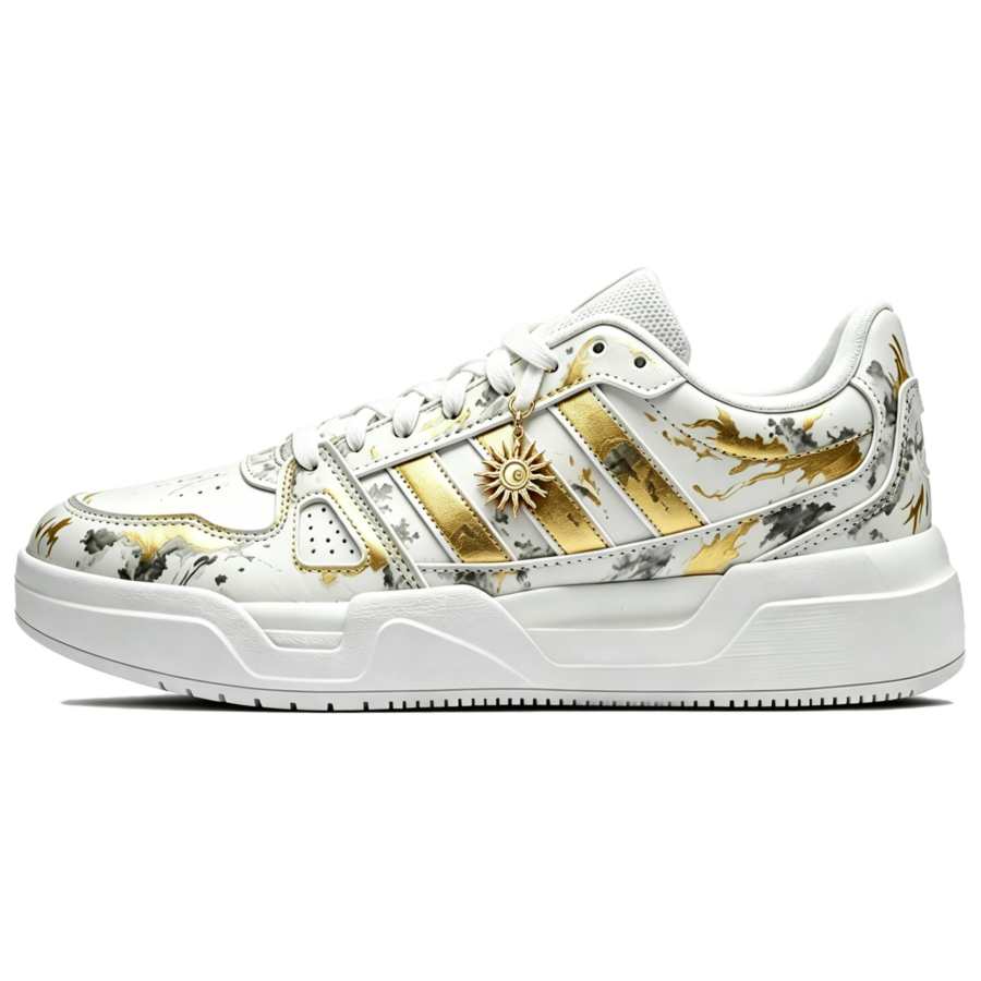 Adidas Adidas LITE BALLER Skateboard Shoes Unisex Low Top Gold