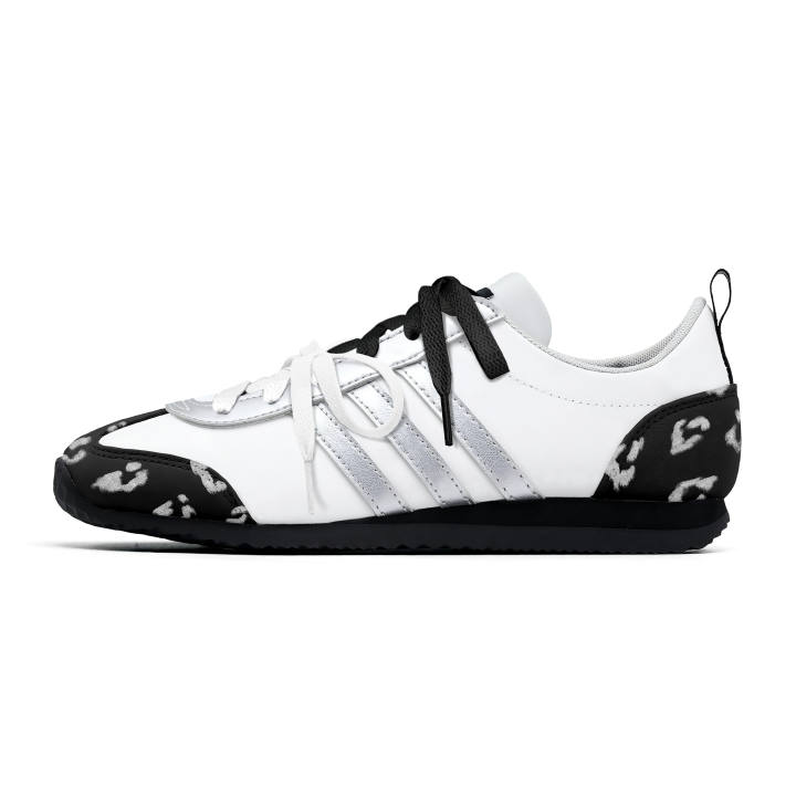 Adidas Adidas VS JOG 2.0 German Army Trainers Unisex Low Top White Black Silver Multicolor
