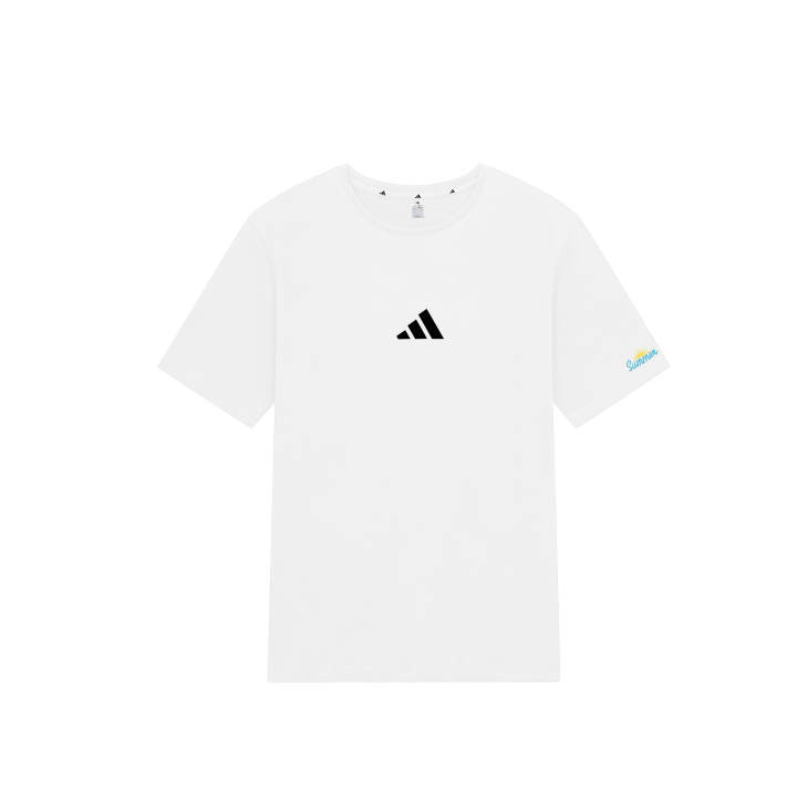 Adidas Adidas Essential T Shirts Unisex White Crew Neck Thin Straight Fit