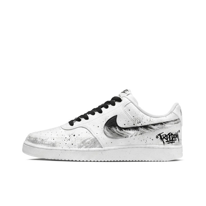 Nike Nike Court Vision 1 Skateboard Shoes Men's Low Top White, Gray