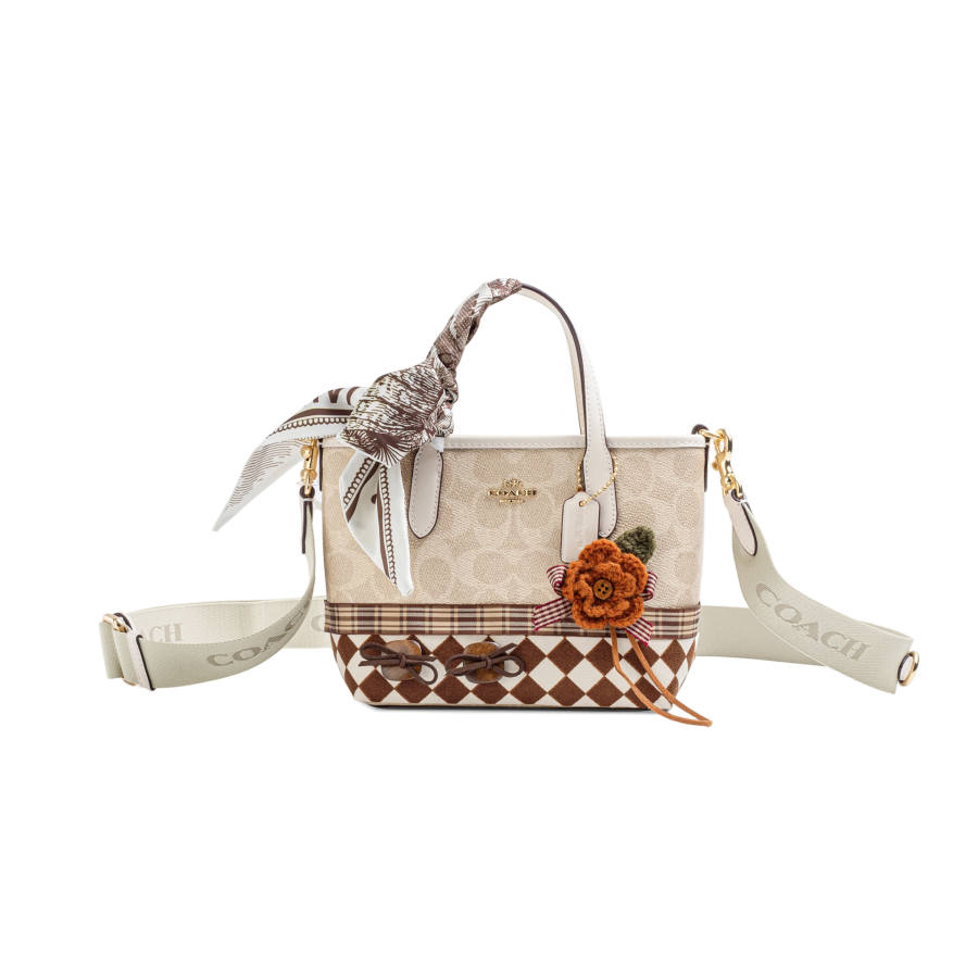 COACH COACH City Handbags Sand & Chalk White