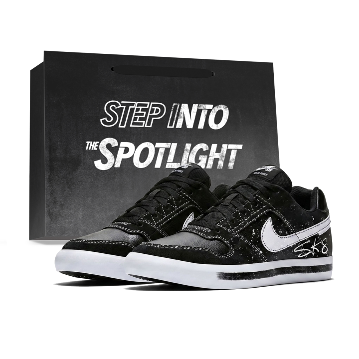 Nike Nike SB Delta Skateboard Shoes Unisex Low Top Black/White