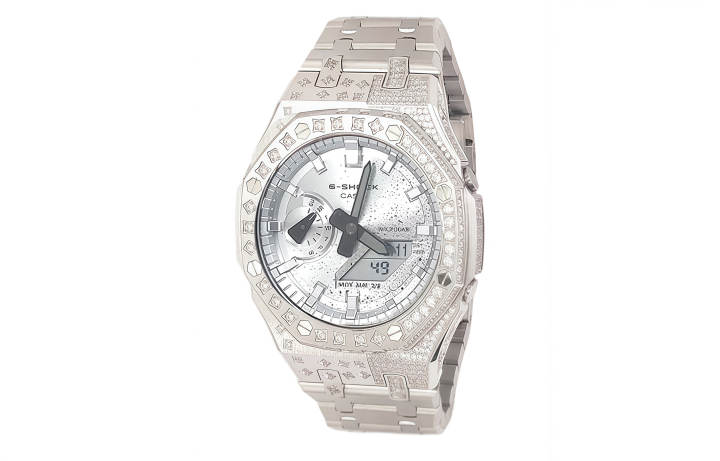 CASIO CASIO Men Liquid Crystal/Analog Dual Display Series Silver Watch