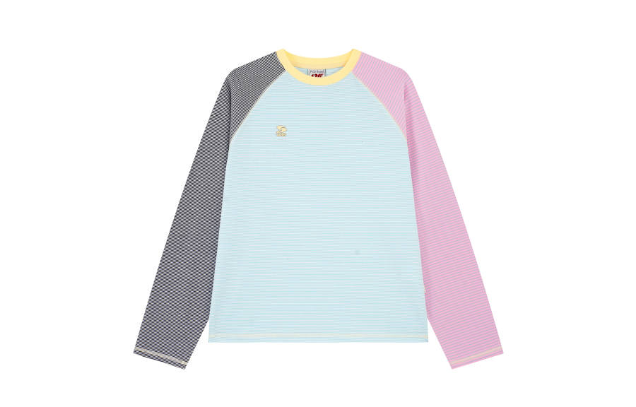 F426 T Shirts Unisex Blue And Gray Stripes Crew Neck Moderate