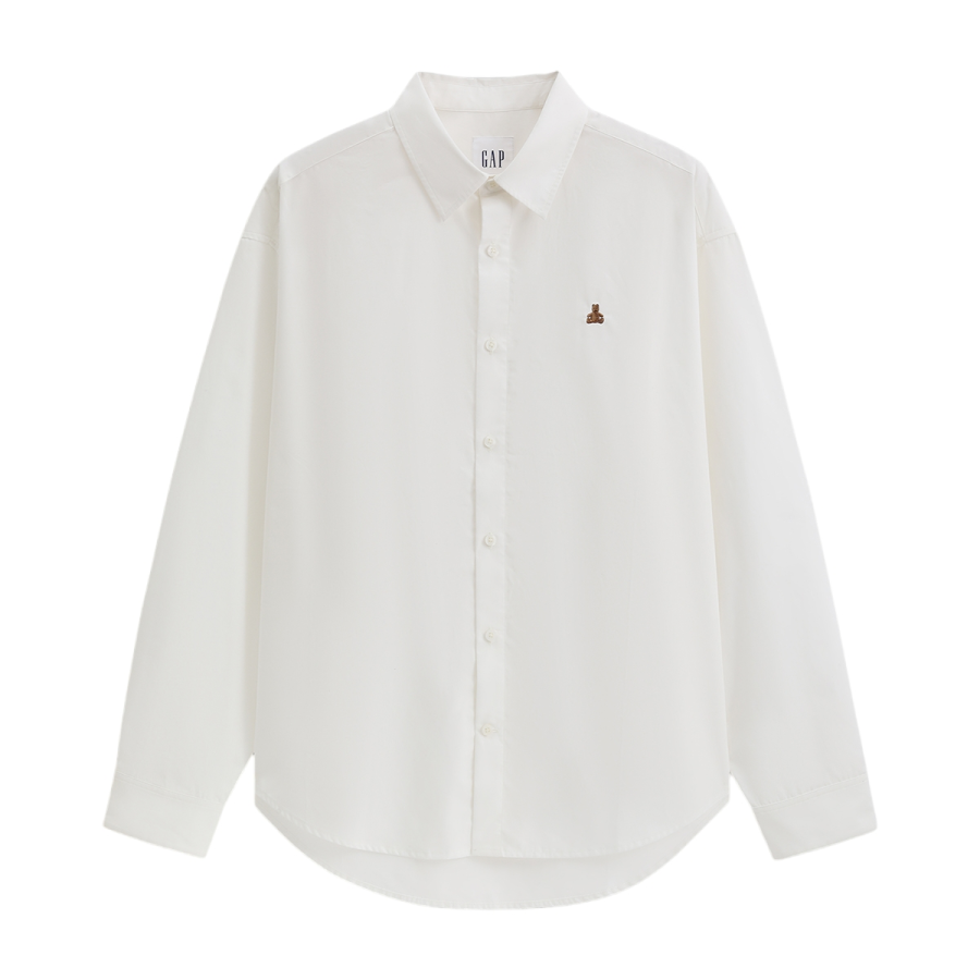 GAP GAP Shirts Unisex White Lapel Moderate