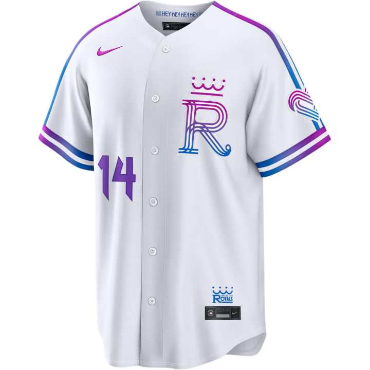 Nike Nike Kansas City Royals Sportswear Men's White V Neck Moderate