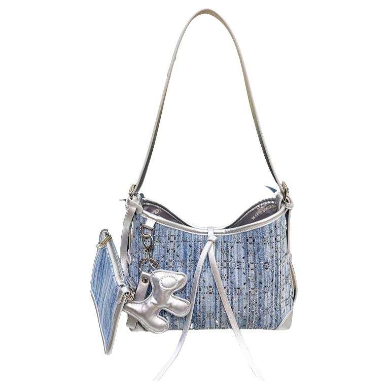 PAYOT Crossbody Bags Denim Blue Charm Included