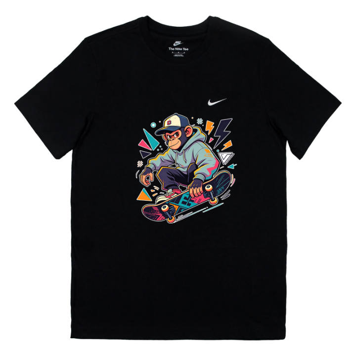Nike Nike Sportswear T Shirts Unisex Black Crew Neck Moderate Straight Fit