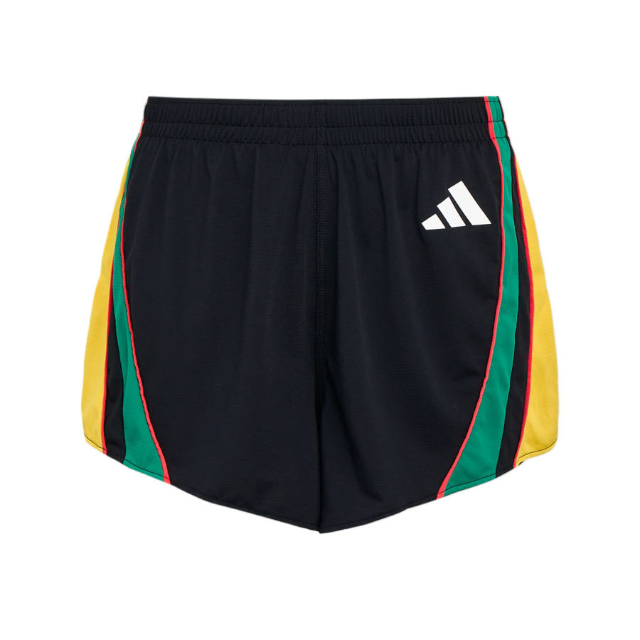 Adidas Adidas Adizero Running Shorts Men's Black/Smoke Green/Sunlight Yellow