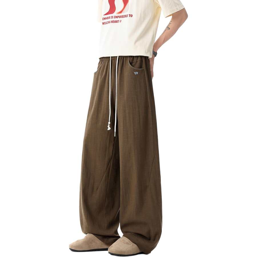 WARRIOR WARRIOR Casual Pants Unisex Thin Straight Fit Pants