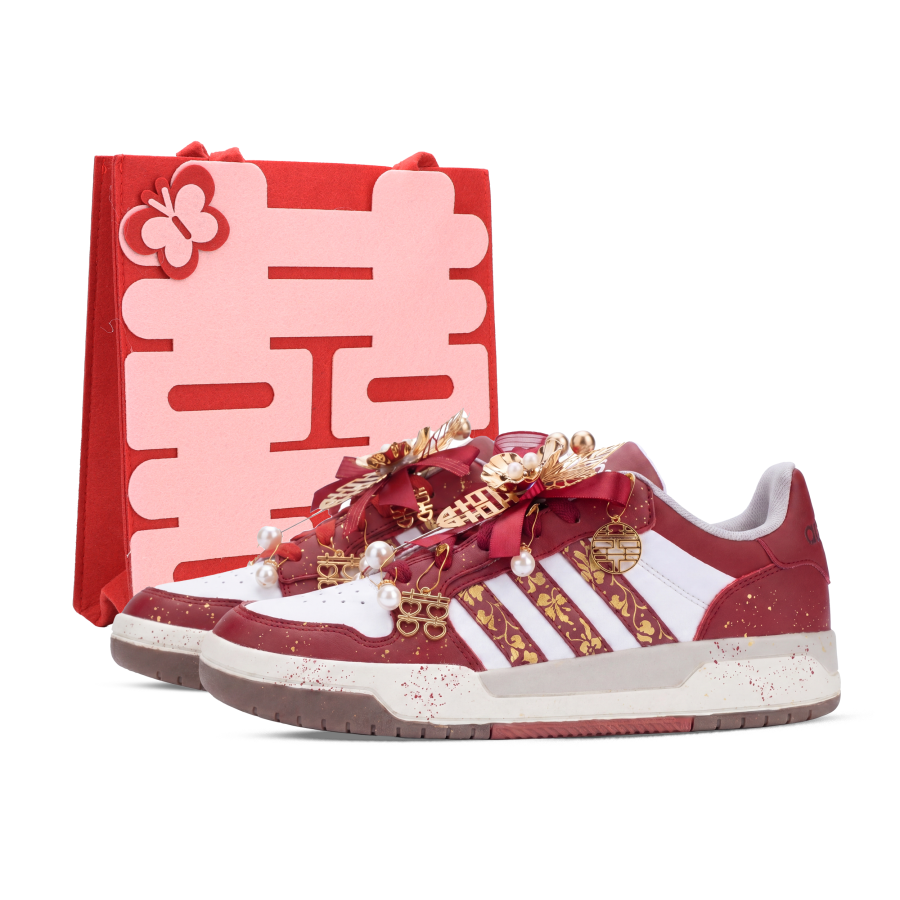 Adidas Adidas ENTRAP Skateboard Shoes Unisex Low Top Black/White/Red