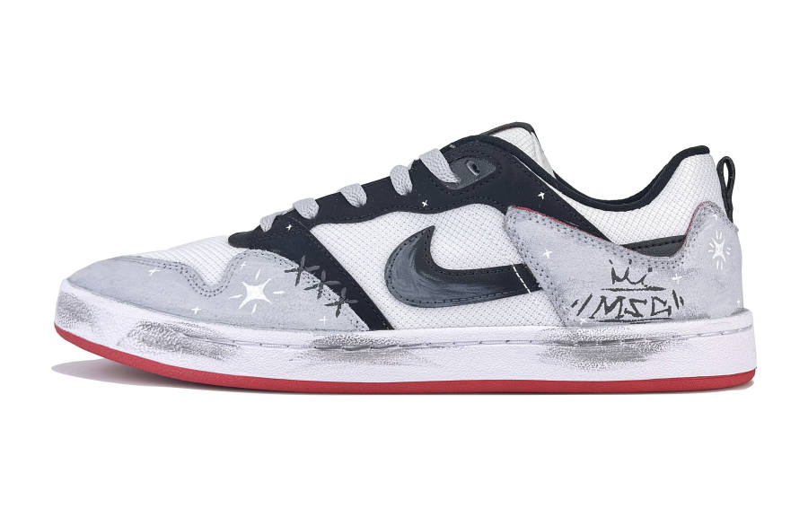 Nike Nike SB Alleyoop Abrasion Resistant Abrasion Resistant Low top Skateboard Shoes Men's Black Gray