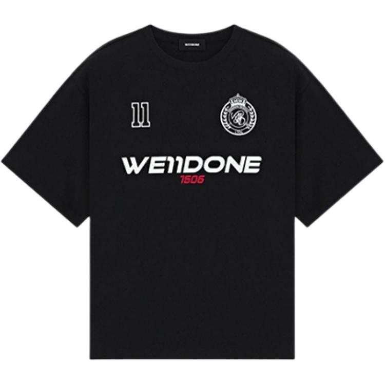 WE11DONE WE11DONE T Shirts Unisex Black Crew Neck