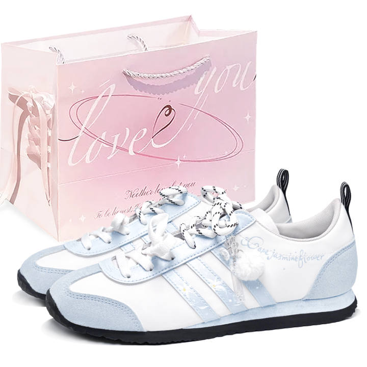 Adidas Adidas VS JOG 2.0 German Army Trainers Unisex Low Top White/Blue