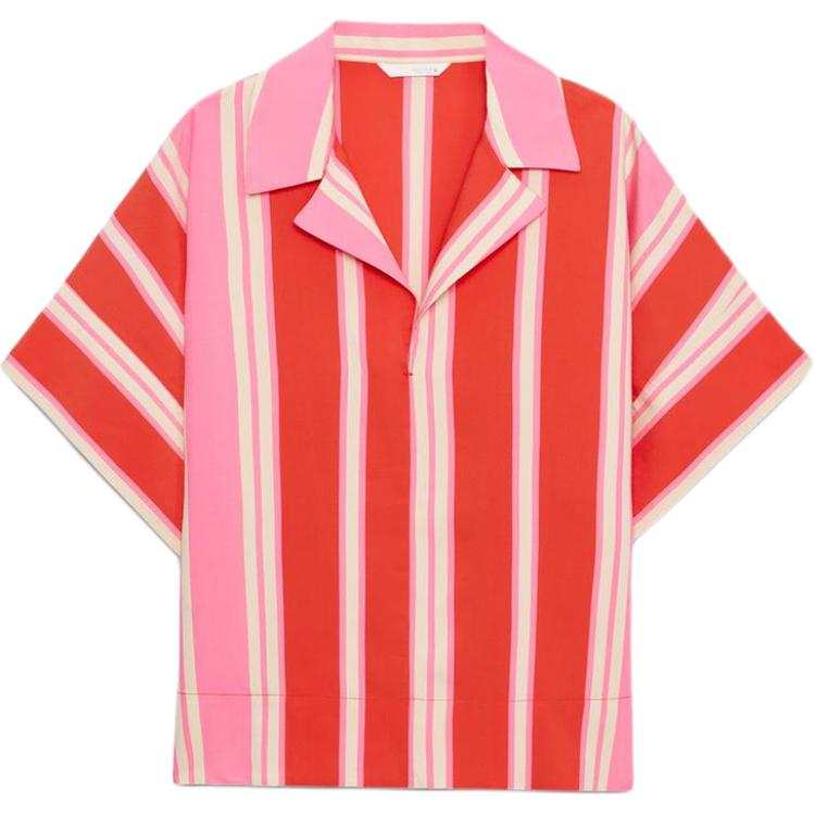 ZARA Shirts Women's Multicolor Polo Collar