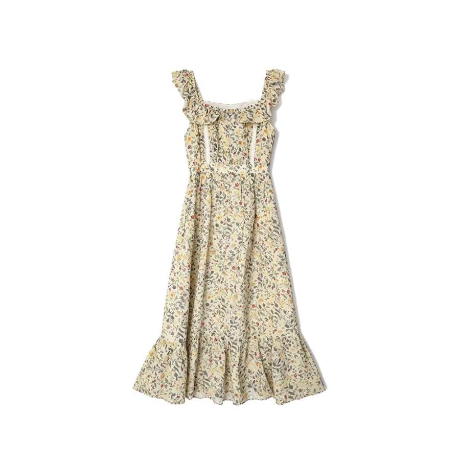 MARIE·COCO Sleeveless Dresses Women's Dress Off The Shoulder Moderate Long Skirt A Line Skirt
