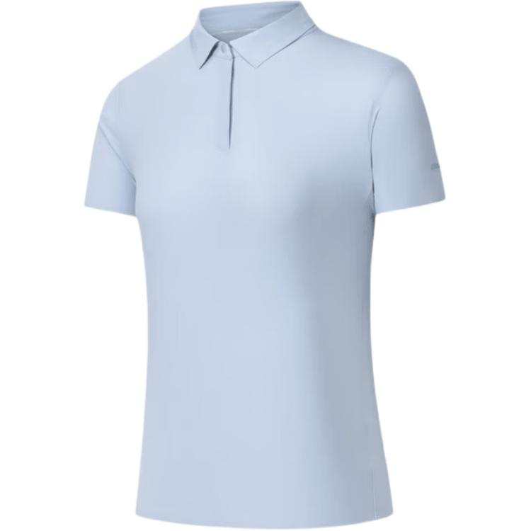 ANTA Champion All Weather Collection Polo Shirts Women's Mountain Blue Ice Polo Collar Moderate Straight Fit