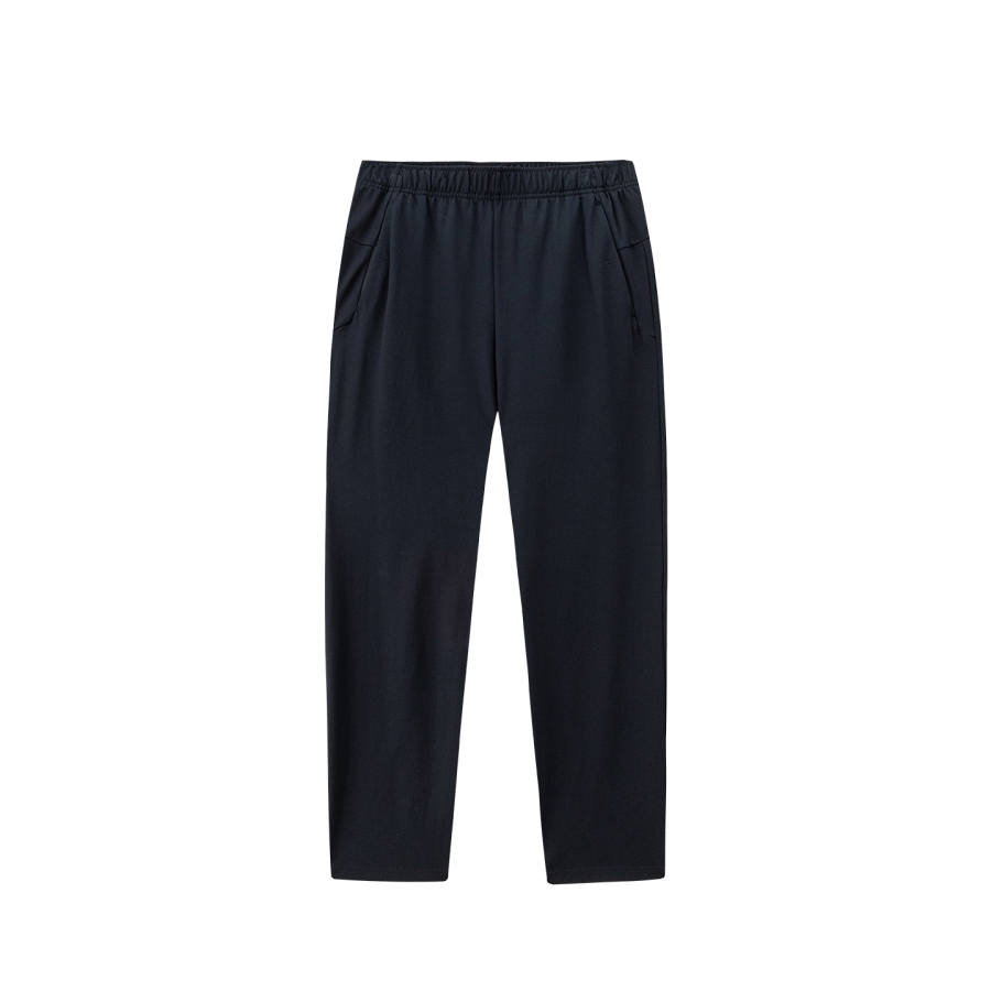 ANTA Variety Training Collection Knitted Sweatpants Men's Basic Black 1 Moderate Straight Fit Pants