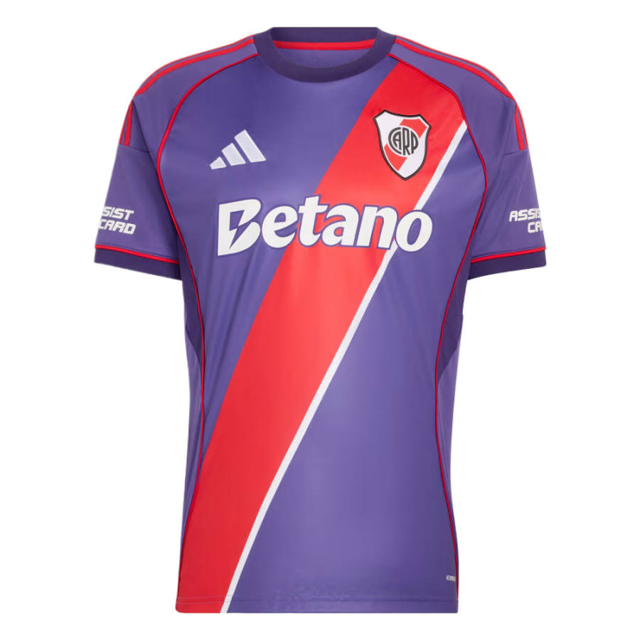 Adidas Adidas River Bed Team Soccer Jerseys Men's Purple/Bright Red Crew Neck Moderate