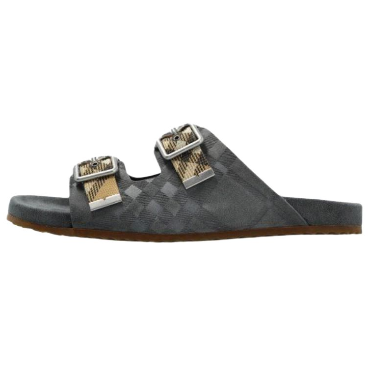 Burberry Urchin Slide Slippers Men's Gray