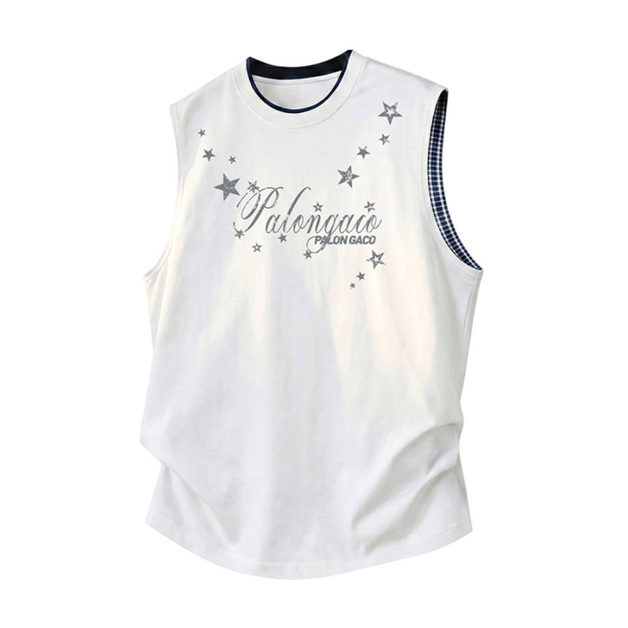 PAL ONGACO Tank Tops Unisex Crew Neck Thin Straight Fit