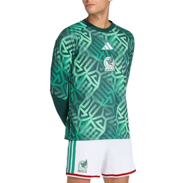 Adidas Adidas Mexico National Team Soccer Jerseys Men's Aurora Ivy Crew Neck Moderate