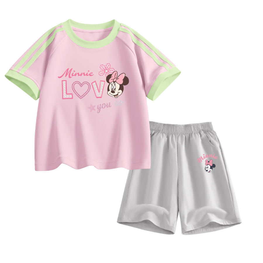 Disney Kids Casual Sportswear Crew Neck Thin Stretch Breathable