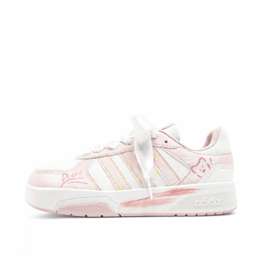 Adidas Adidas COURTBEAT Skateboard Shoes Unisex Low Top Pink