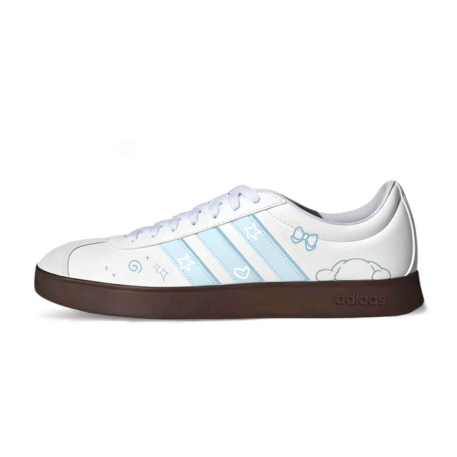 Adidas Adidas VL COURT 2.0 Skateboard Shoes Unisex Low Top White