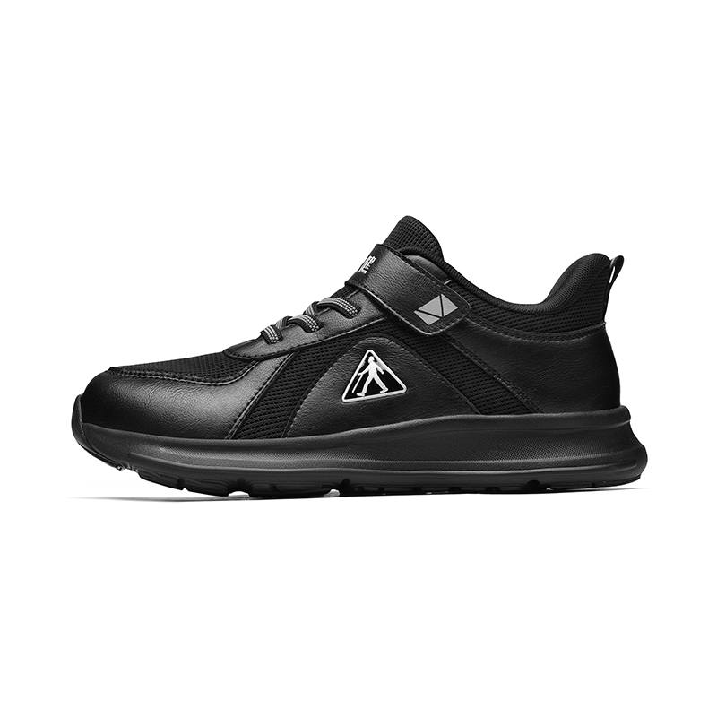ZULIZ Cushioning Slip Resistant Abrasion Resistant Breathable Lightweight Low top Walking Shoes Unisex Black