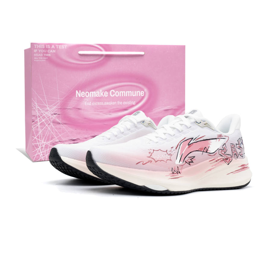 Li-Ning Li Ning Red Hare 9 Running Shoes Women's Low Top White Pink