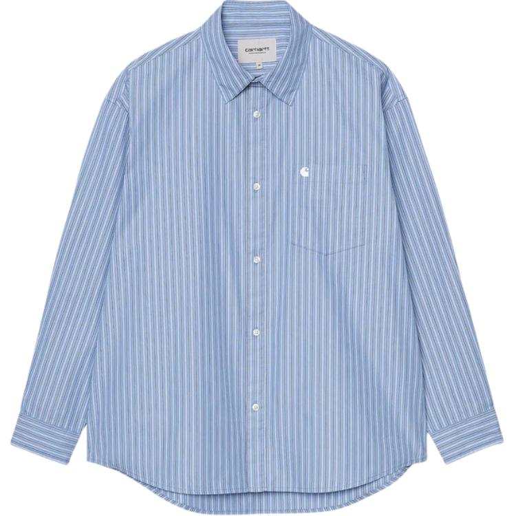 Carhartt WIP Shirts Men's Lapel Moderate Straight Fit