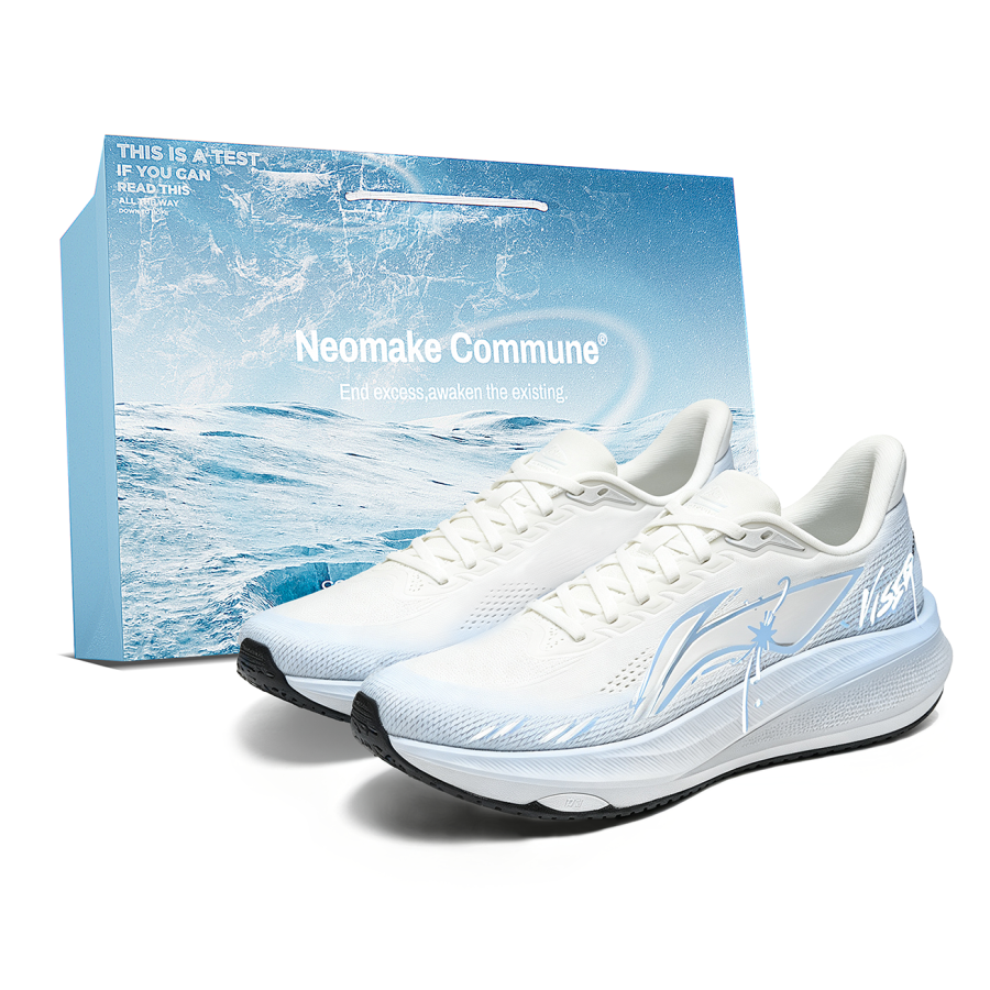 Li-Ning Li Ning Red Hare 9 Running Shoes Men's Low Top White Blue