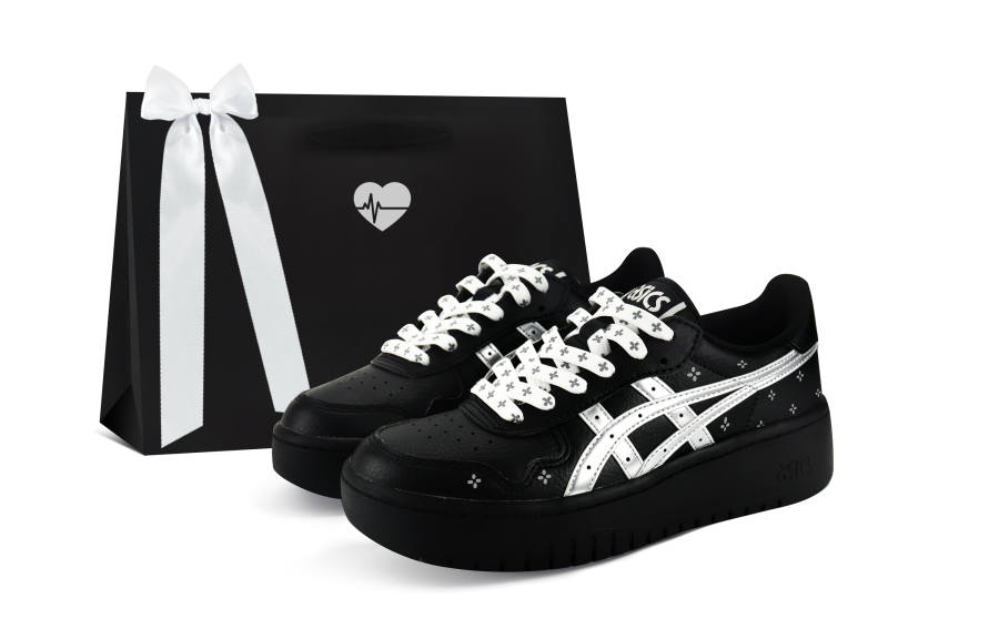 ASICS JAPAN S Skateboard Shoes Unisex Low Top Black/Silver