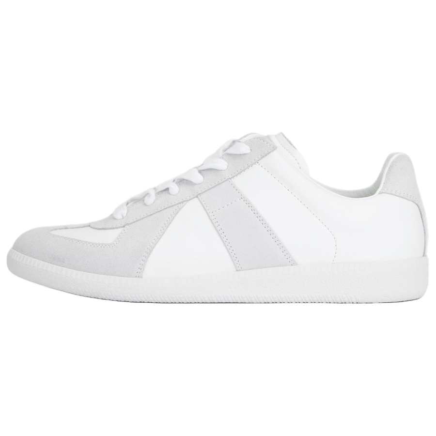 Maison Margiela Replica Cow Leather Low top Stylish Skateboarding Shoes Men's White