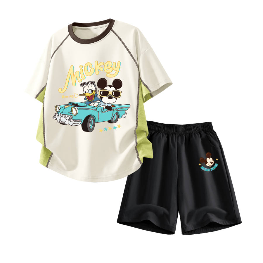 Disney Kids Casual Sportswear Crew Neck Thin Stretch Breathable